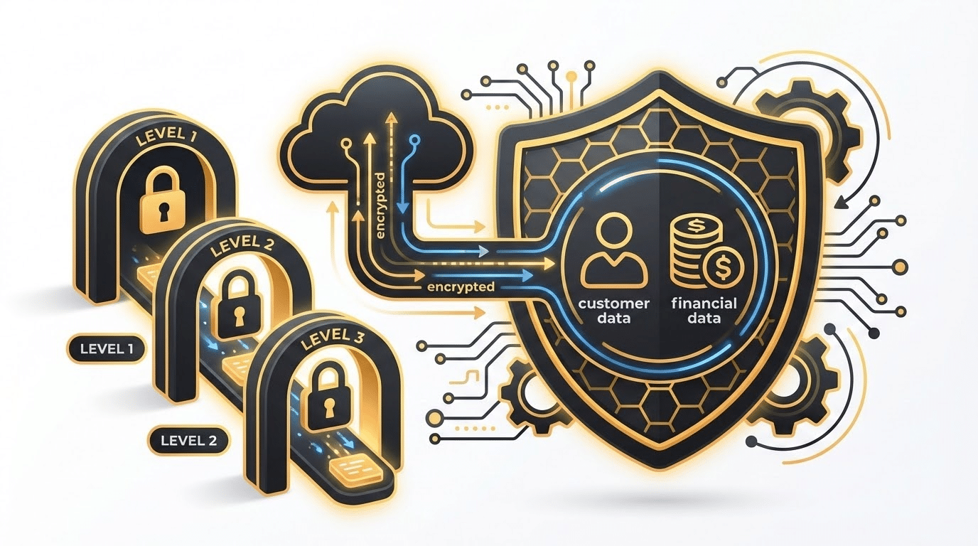 אבטחת מידע במערכת CRM משולבת הנהלת חשבונות